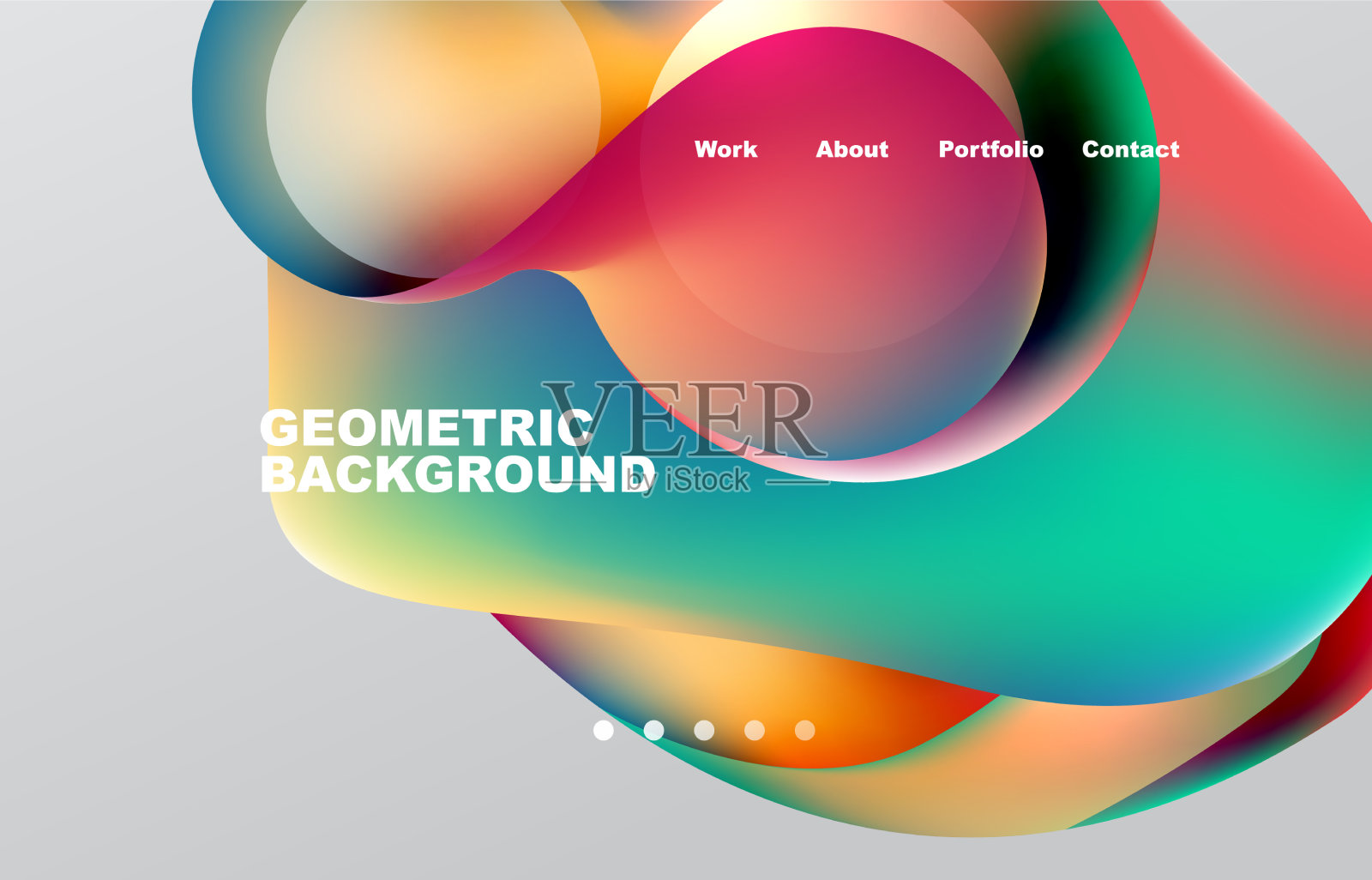 抽象的液体背景为您的登录页插画图片素材