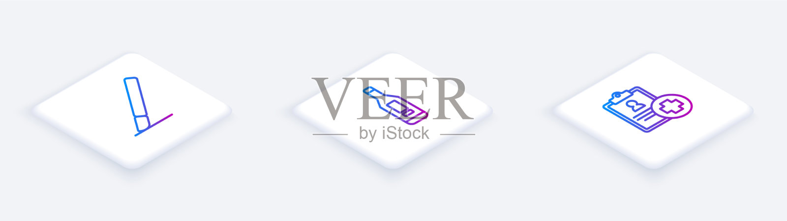 设置等距线手术刀数字图标素材