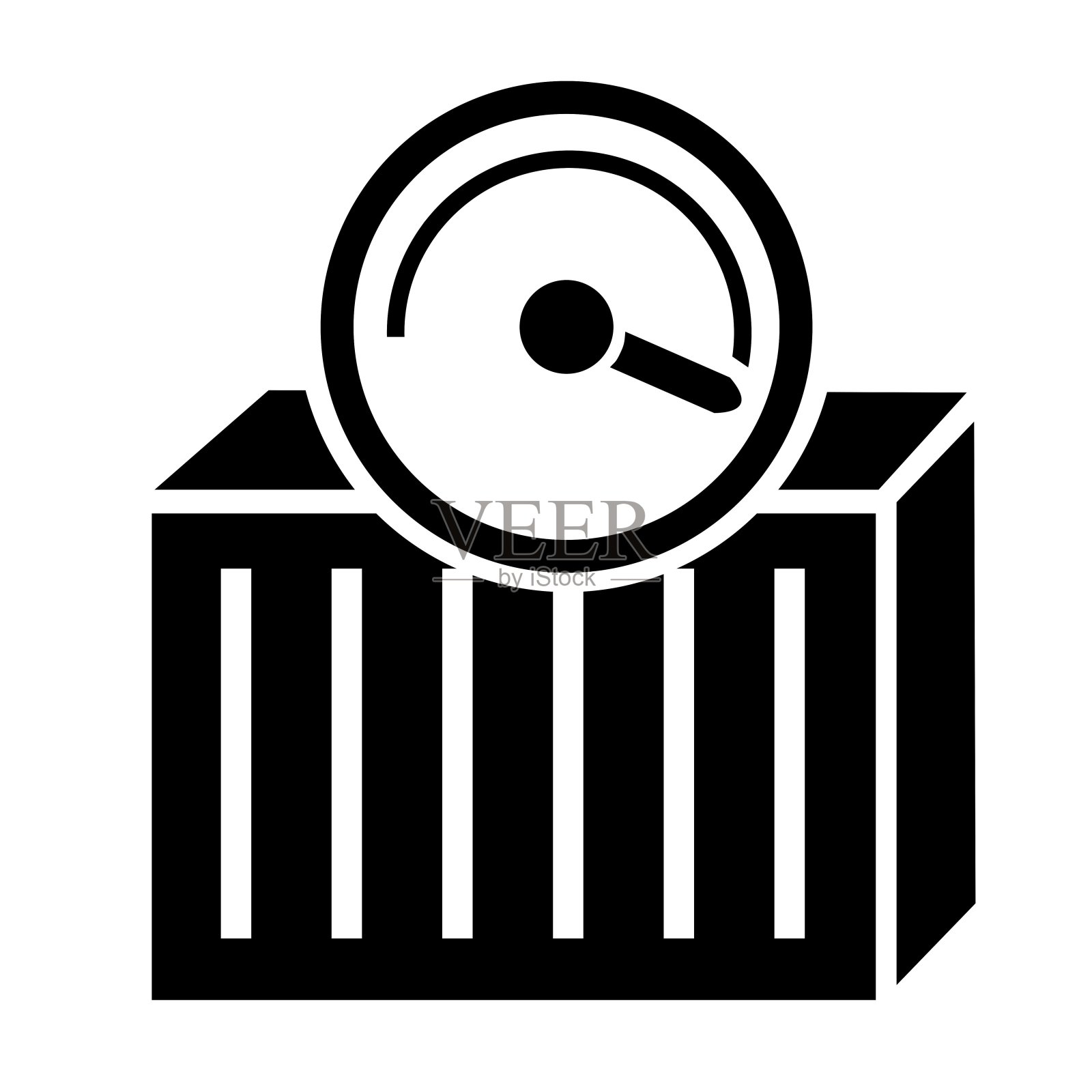 矢量插图,标志,图标。物流、交付。孤立在白色背景上。图标素材