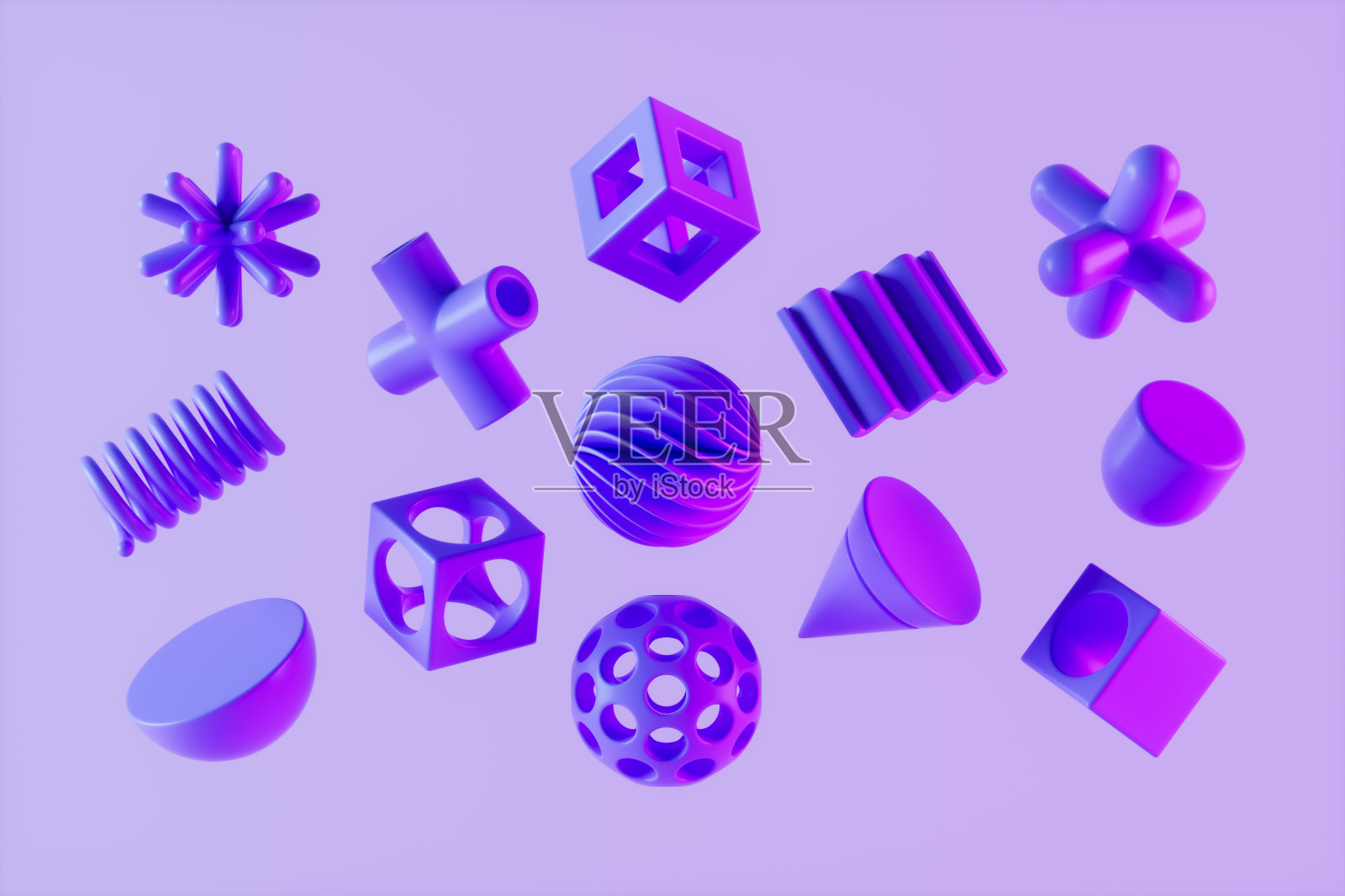 飞行几何形状霓虹灯照明背景照片摄影图片