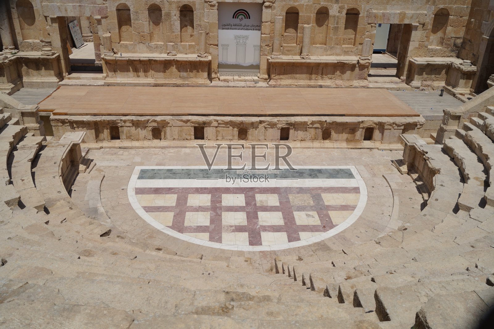 约旦杰拉什遗址照片摄影图片