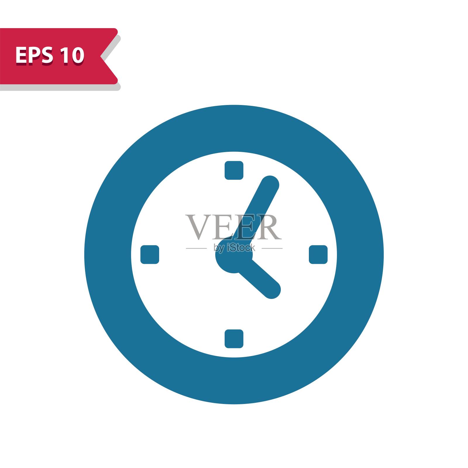 时钟,挂钟,时间图标插画图片素材