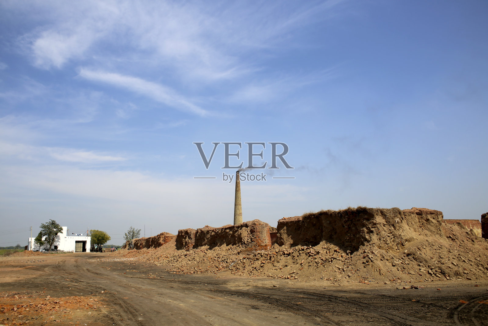 哈里亚纳邦的砖厂照片摄影图片