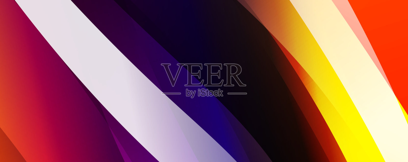 新潮简单的流体色彩梯度抽象插画图片素材