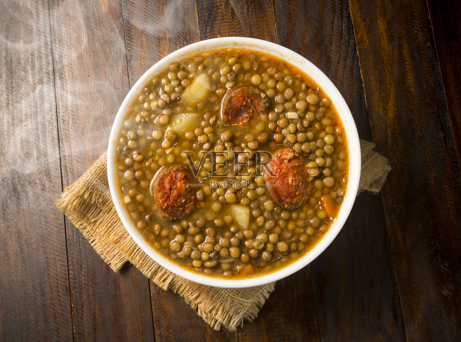 炖扁豆照片摄影图片