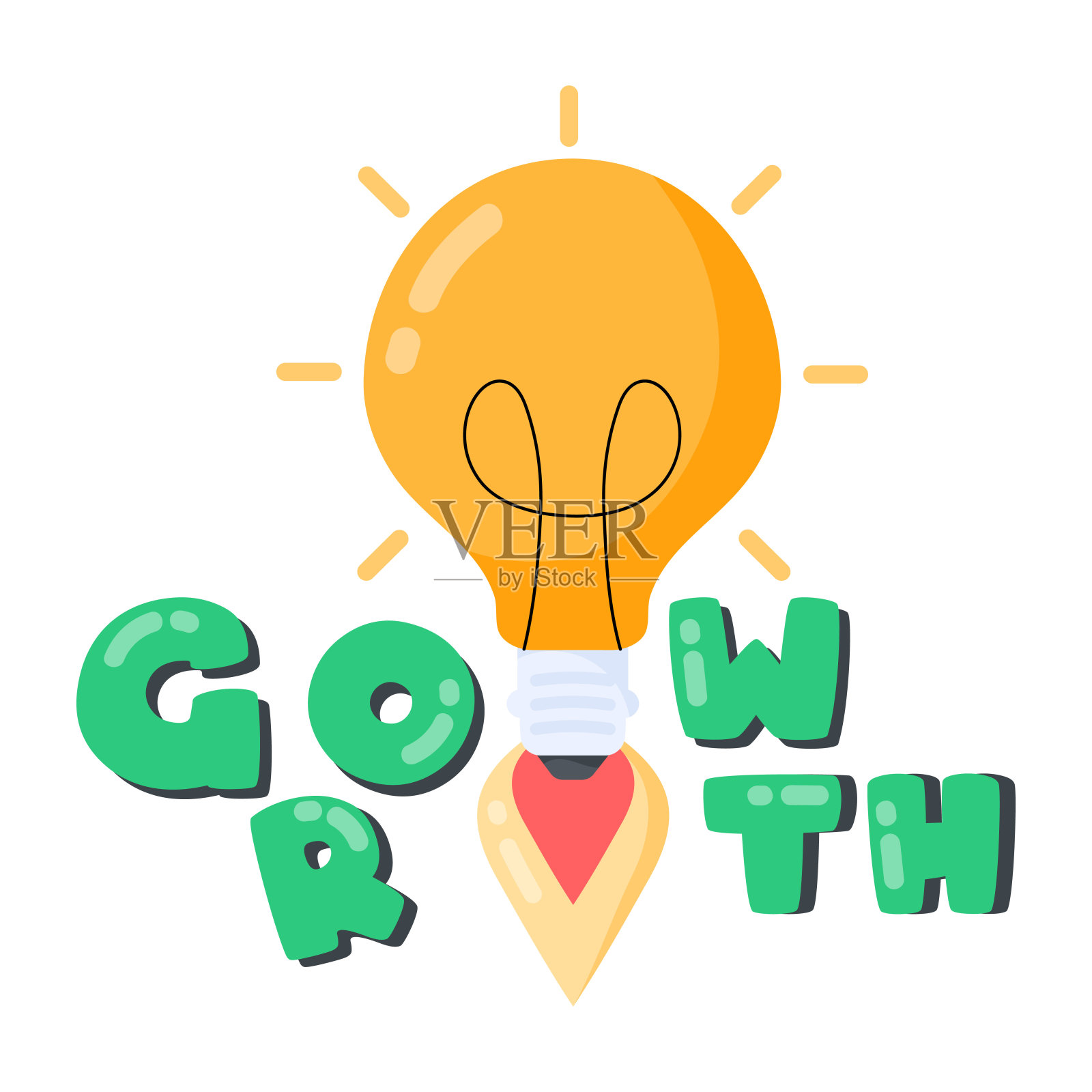 增长的想法插画图片素材