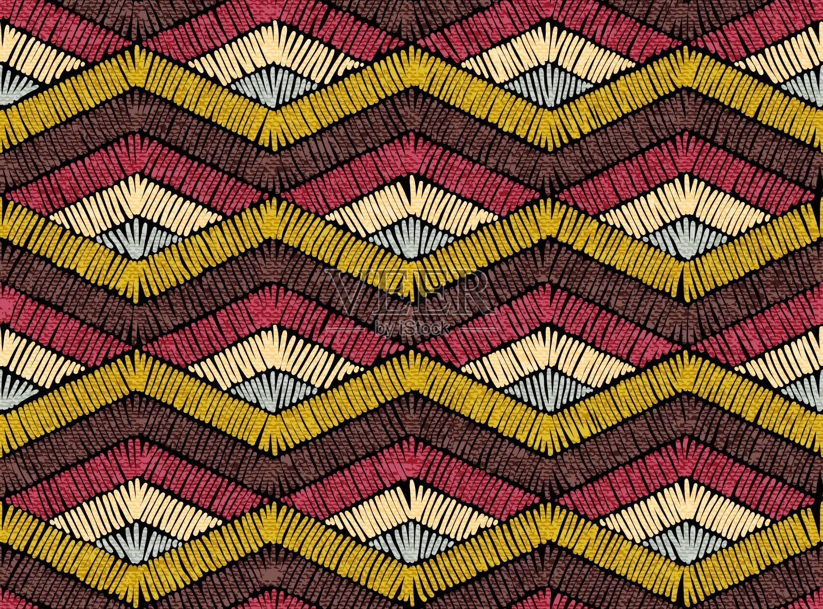 无缝几何图案。插画图片素材