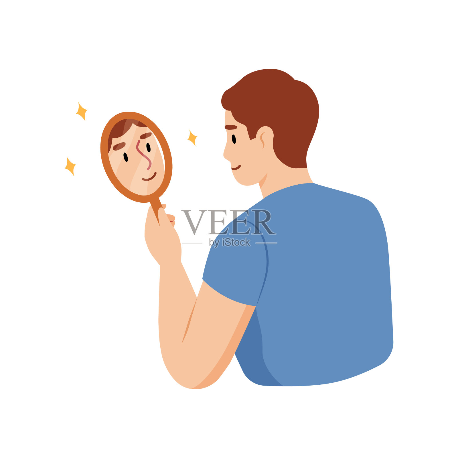 爱自己的概念插画图片素材