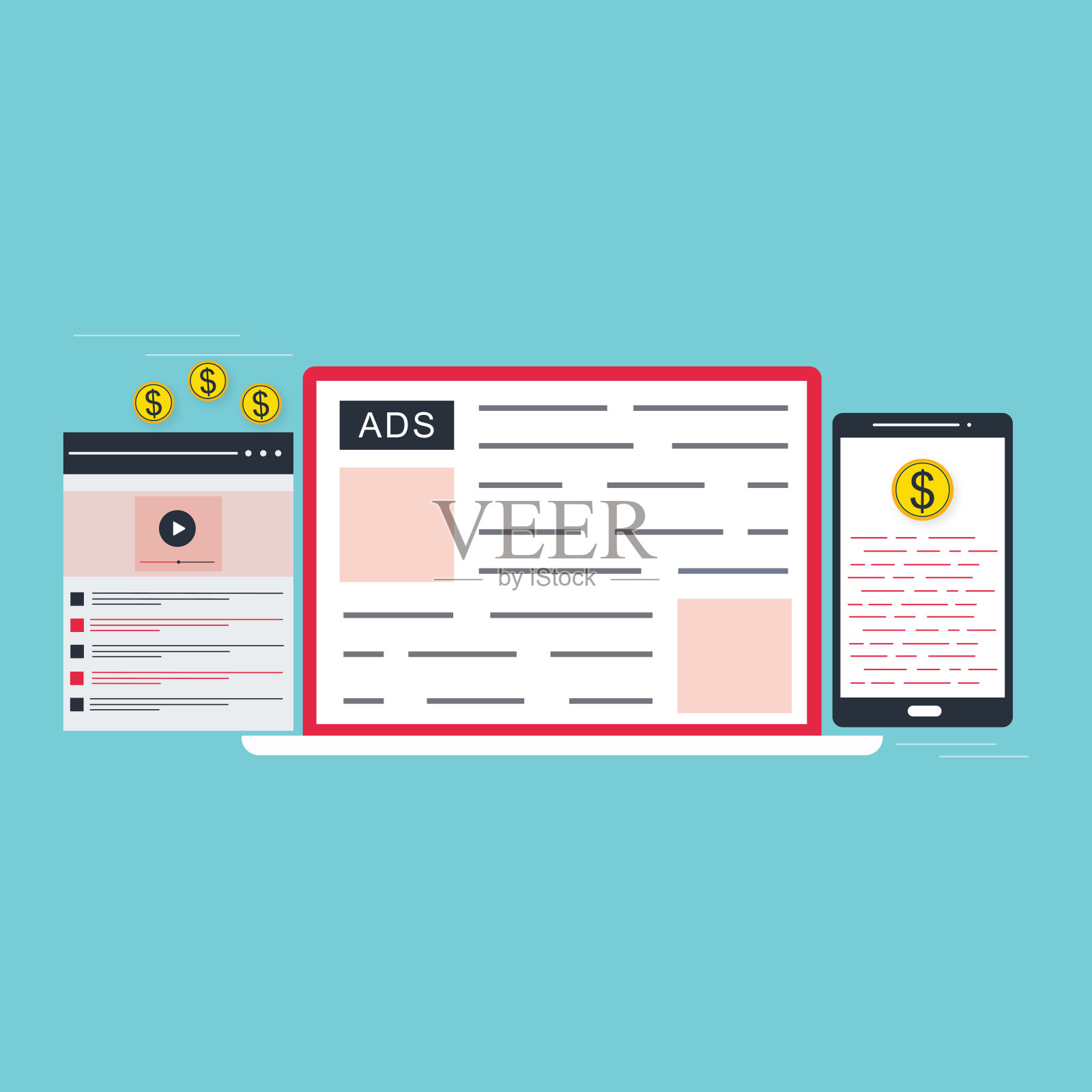 广告概念插画图片素材