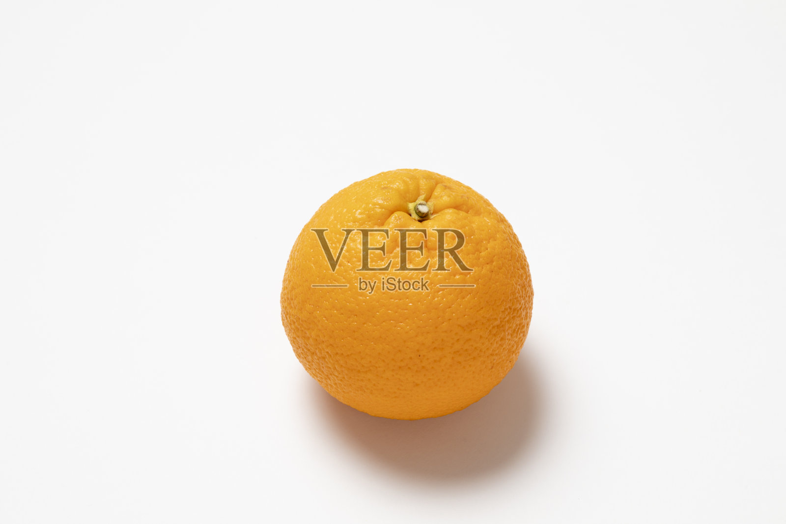 白色背景上有一个橙色照片摄影图片