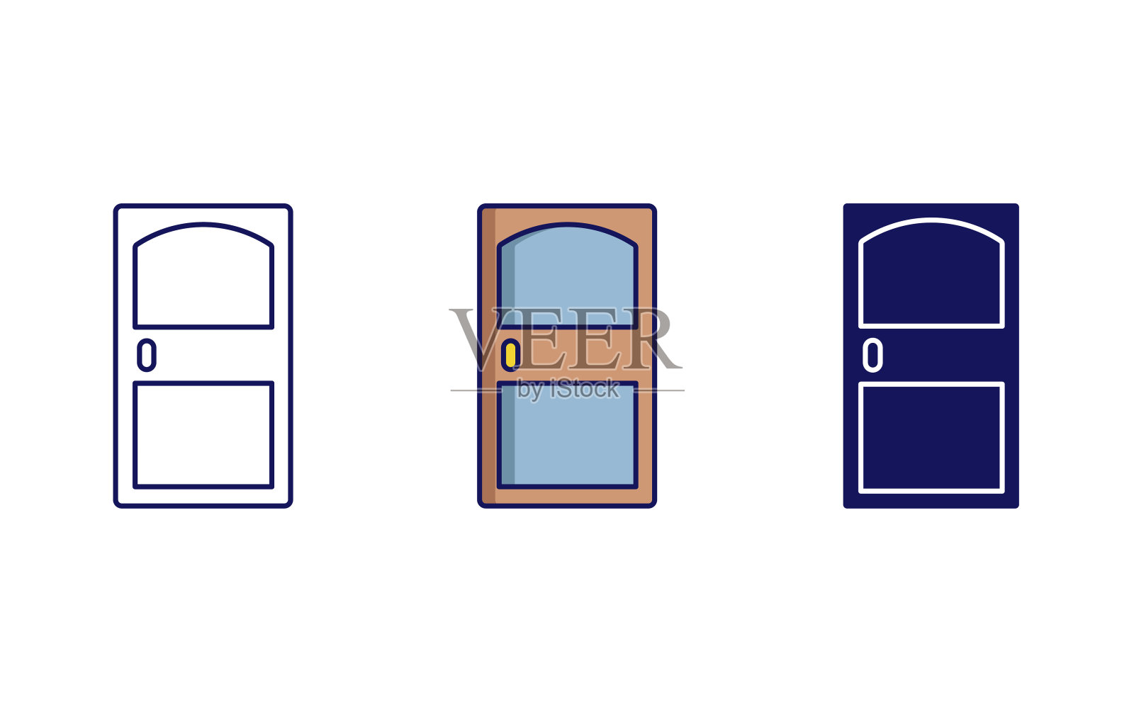 门矢量图标插画图片素材