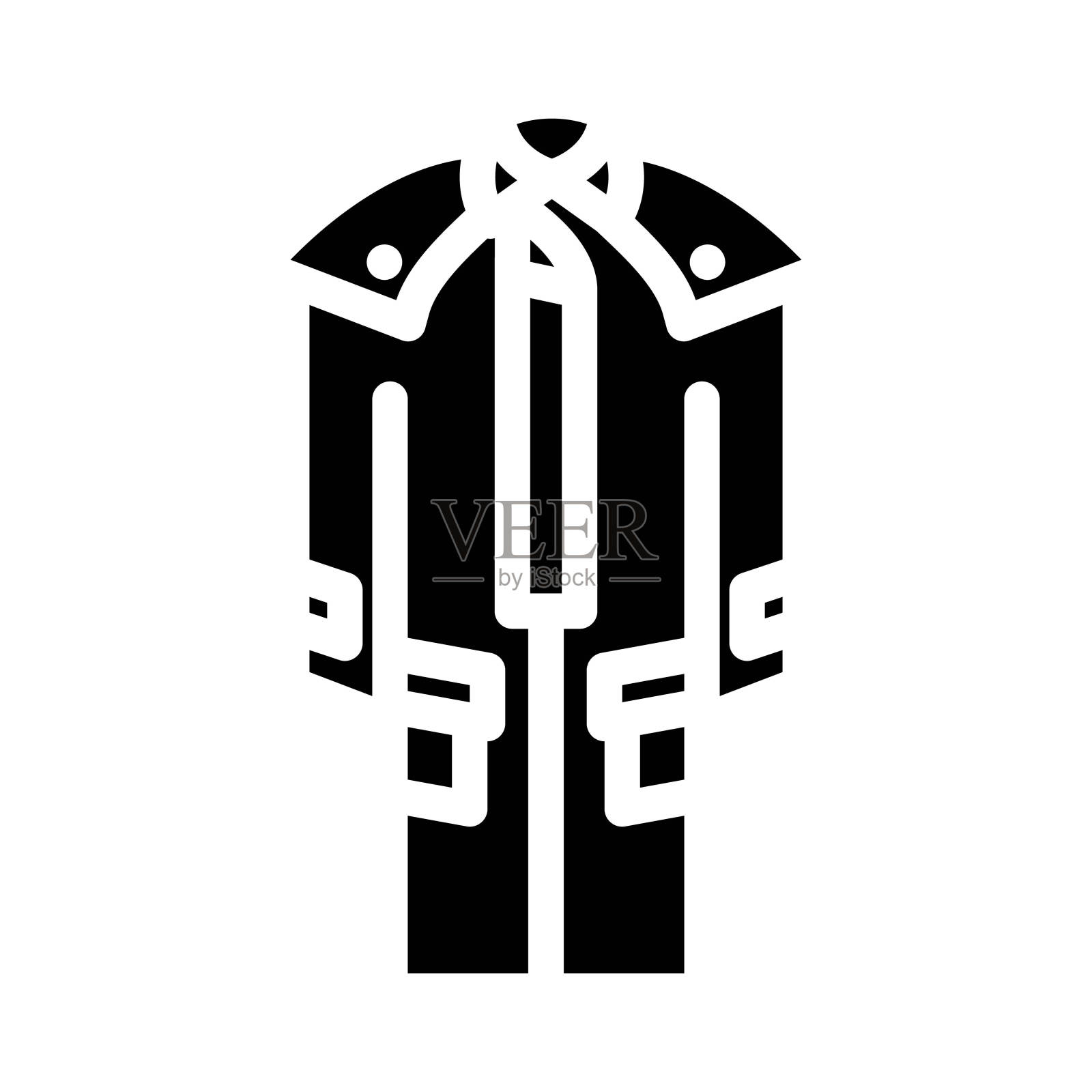 掸子外套男性符号图标矢量插图插画图片素材