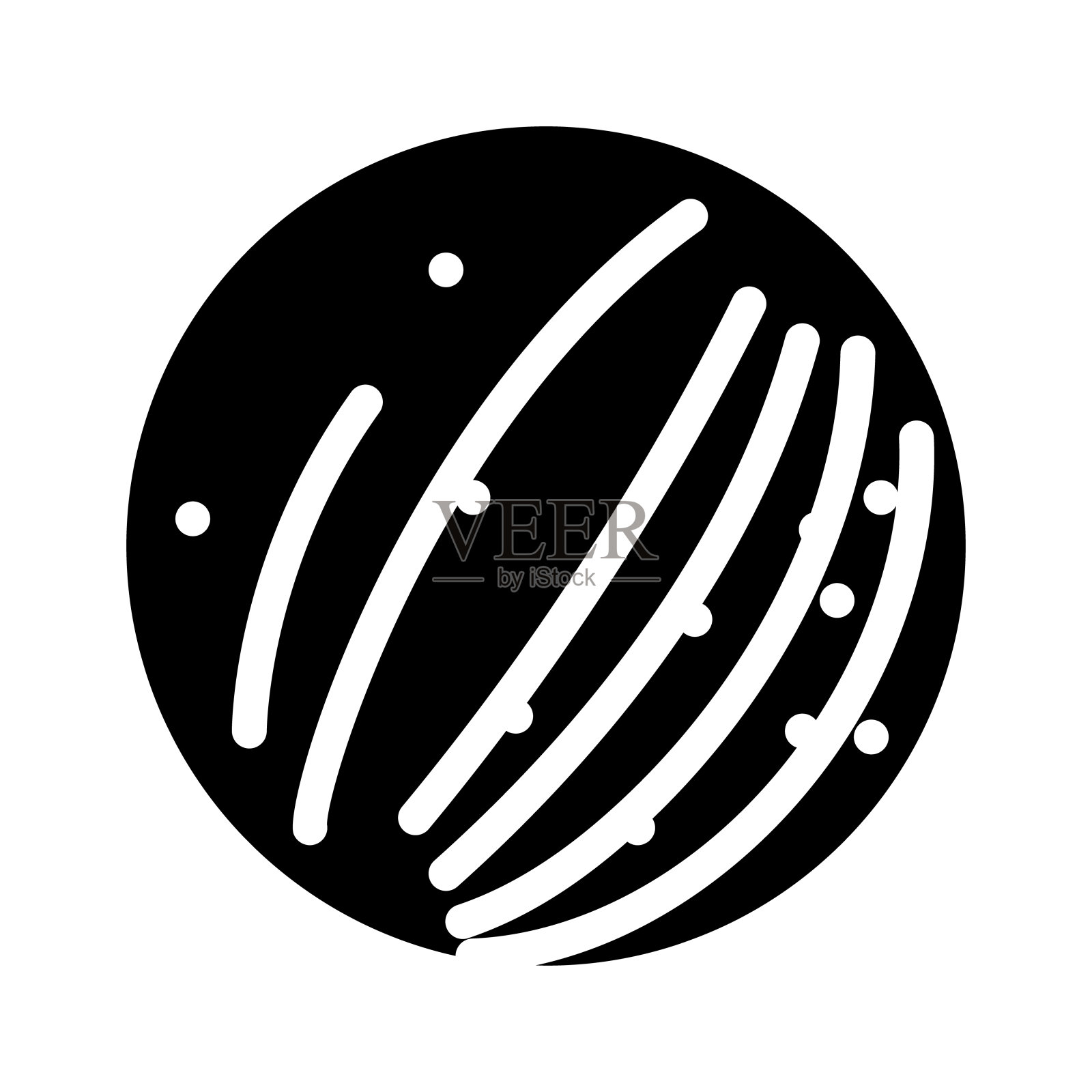 水星行星符号图标矢量插图插画图片素材