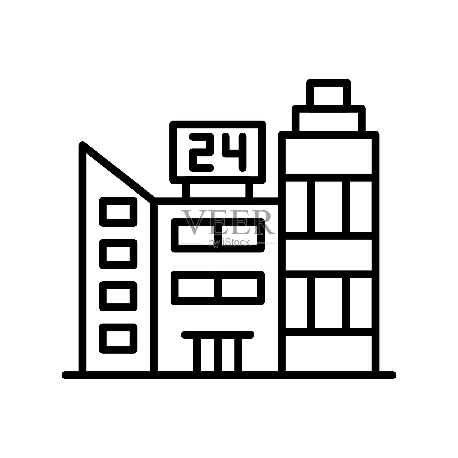 总部图标插画图片素材