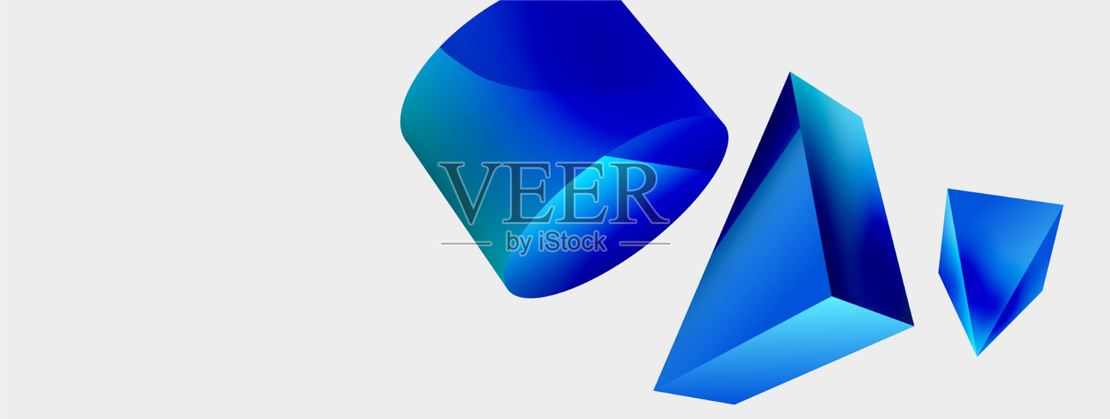 三维极简几何抽象背景插画图片素材