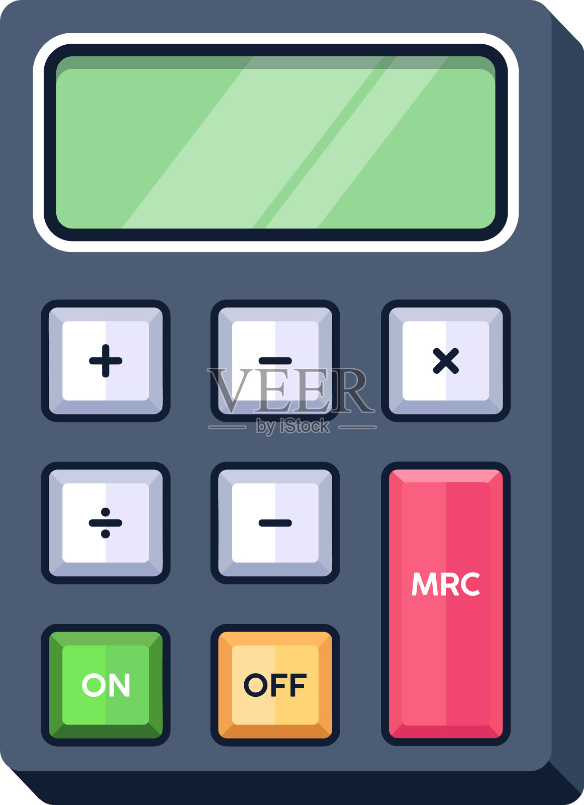 袖珍计算器设计元素图片