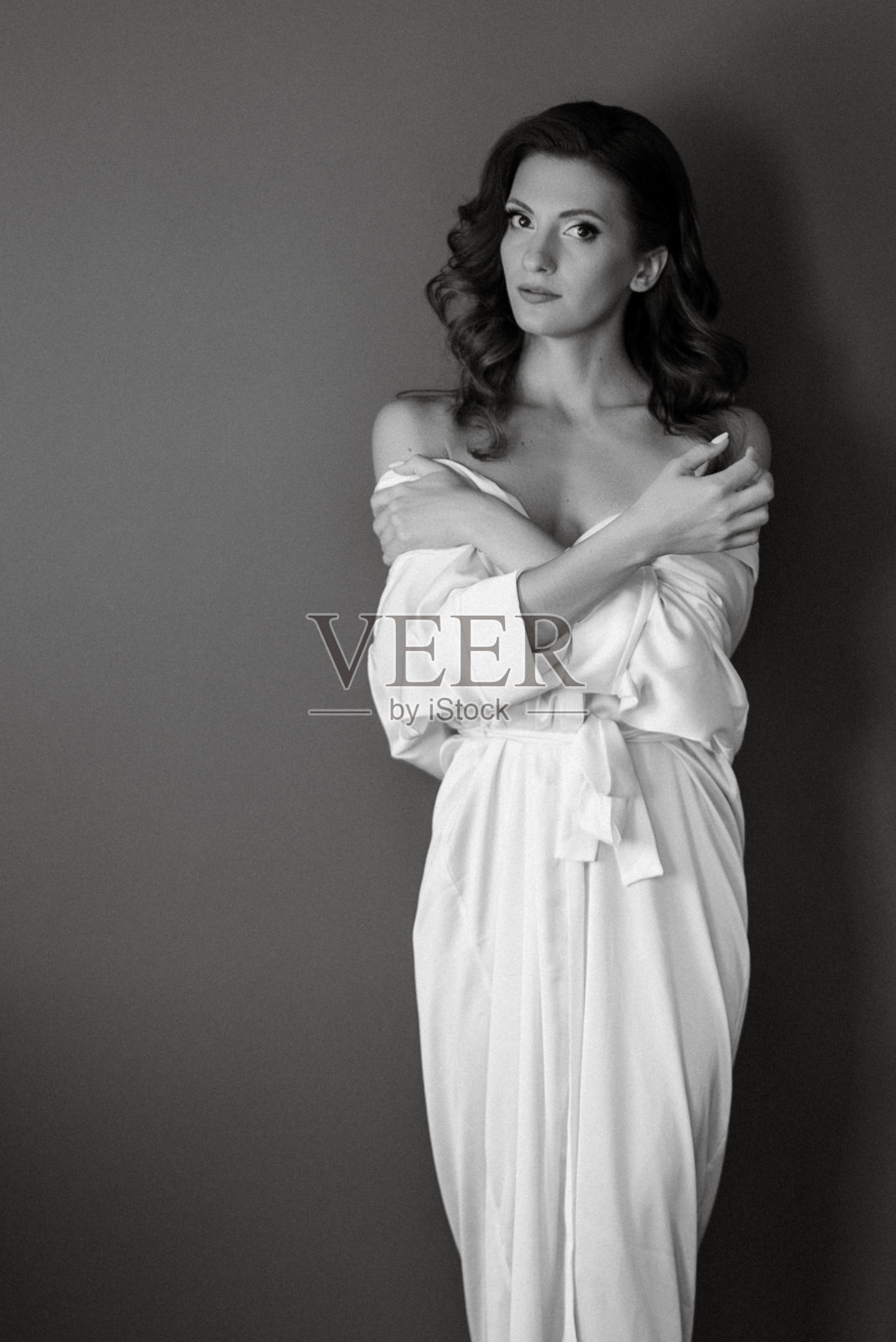 早晨的新娘与创造的形象照片摄影图片