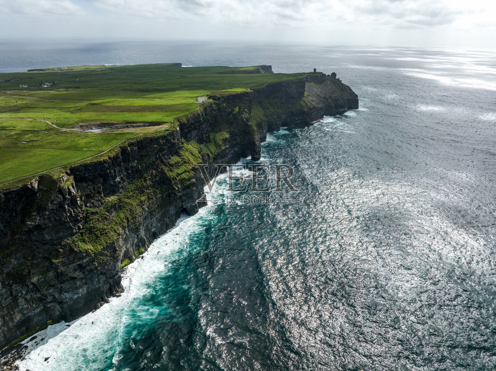 令人印象深刻的悬崖莫赫景观照片摄影图片