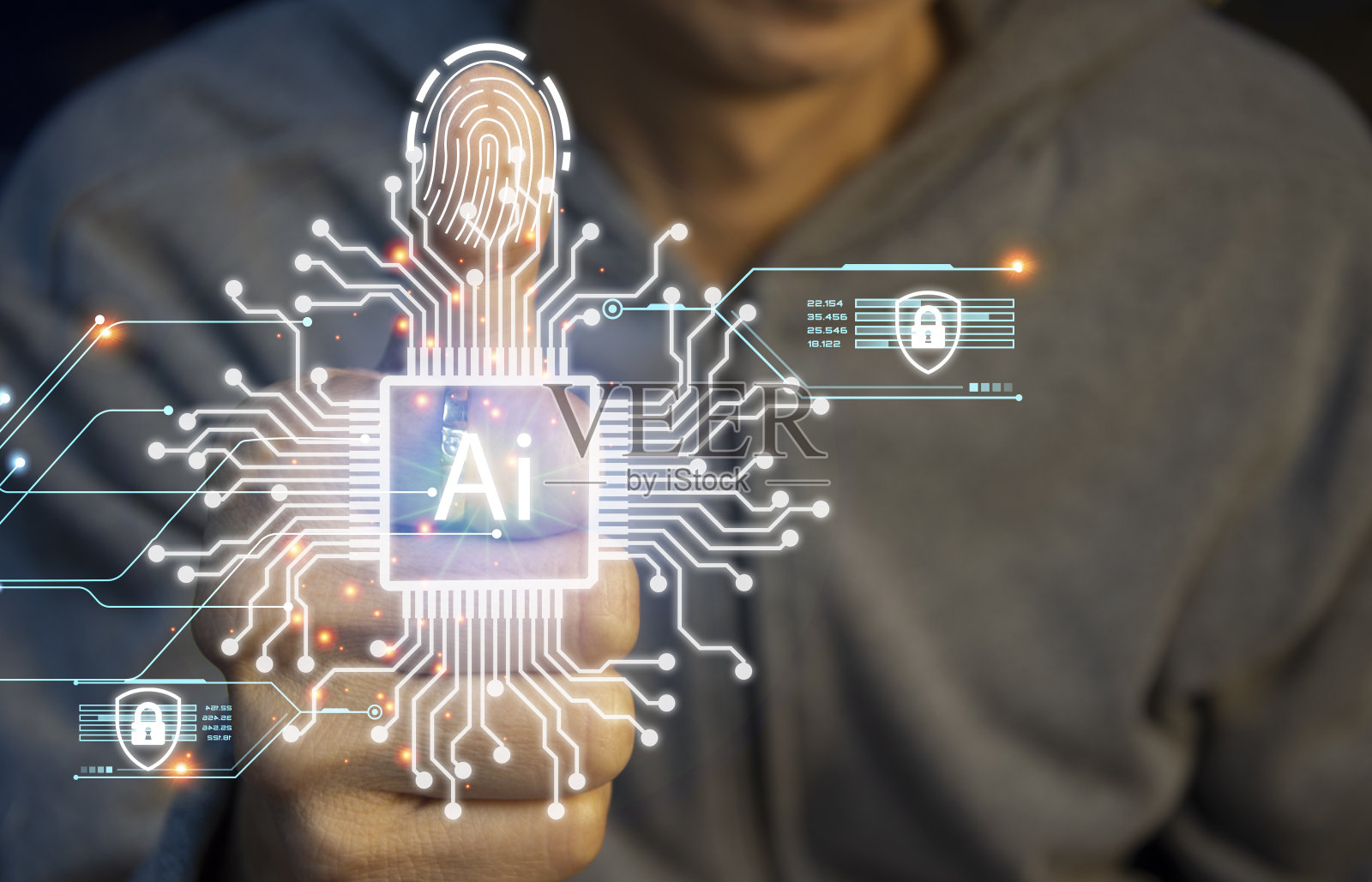 引入人工智能系统的概念来控制安防系统照片摄影图片