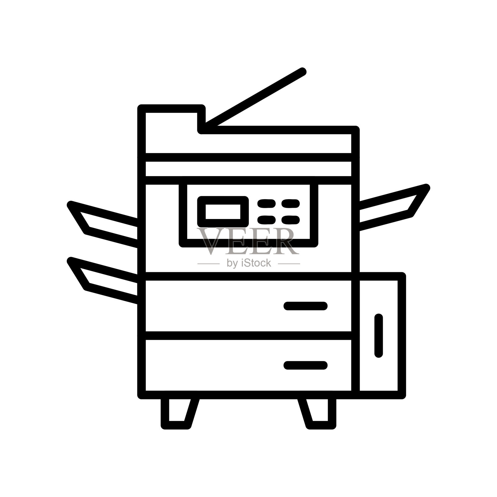 影印机图标插画图片素材