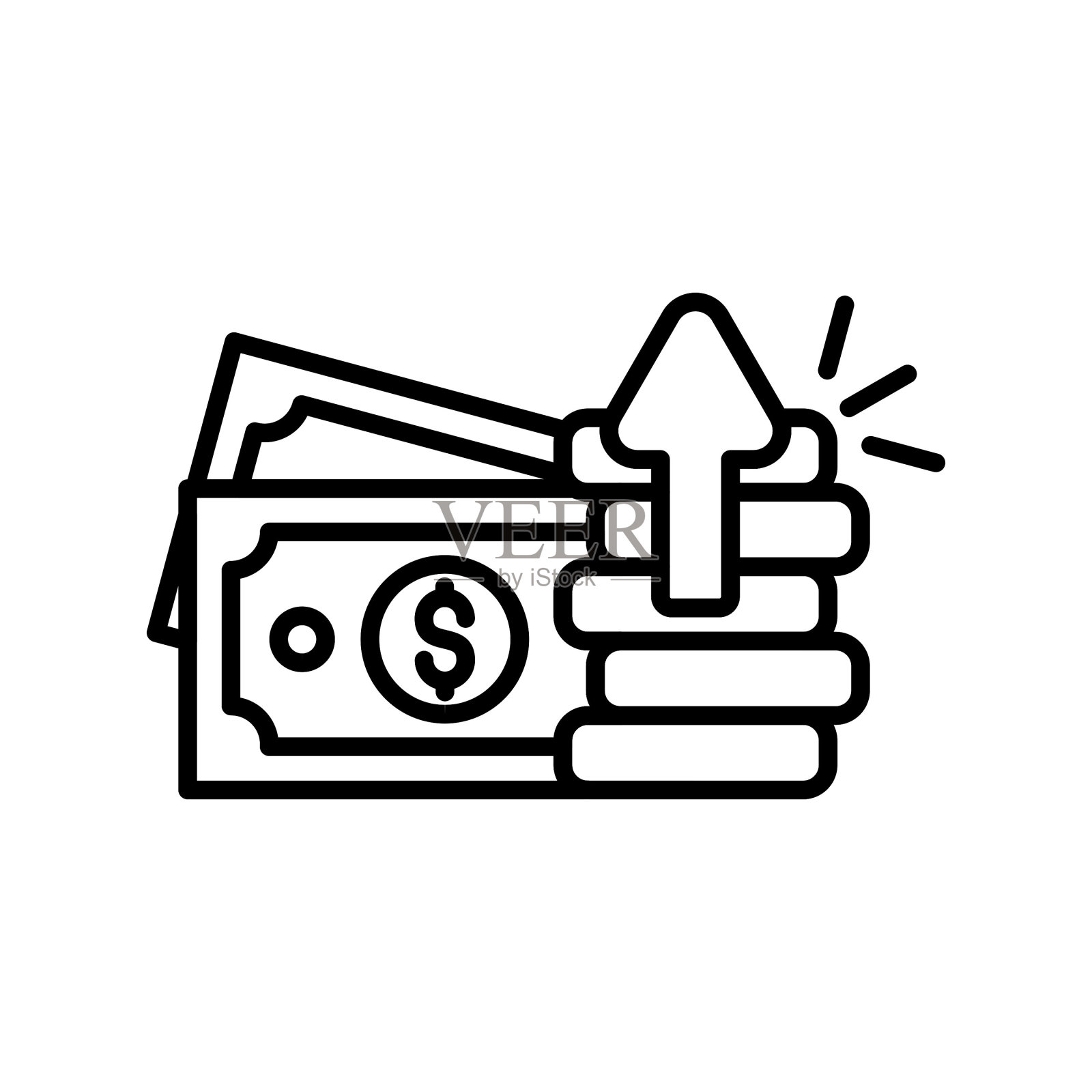 钱的图标插画图片素材