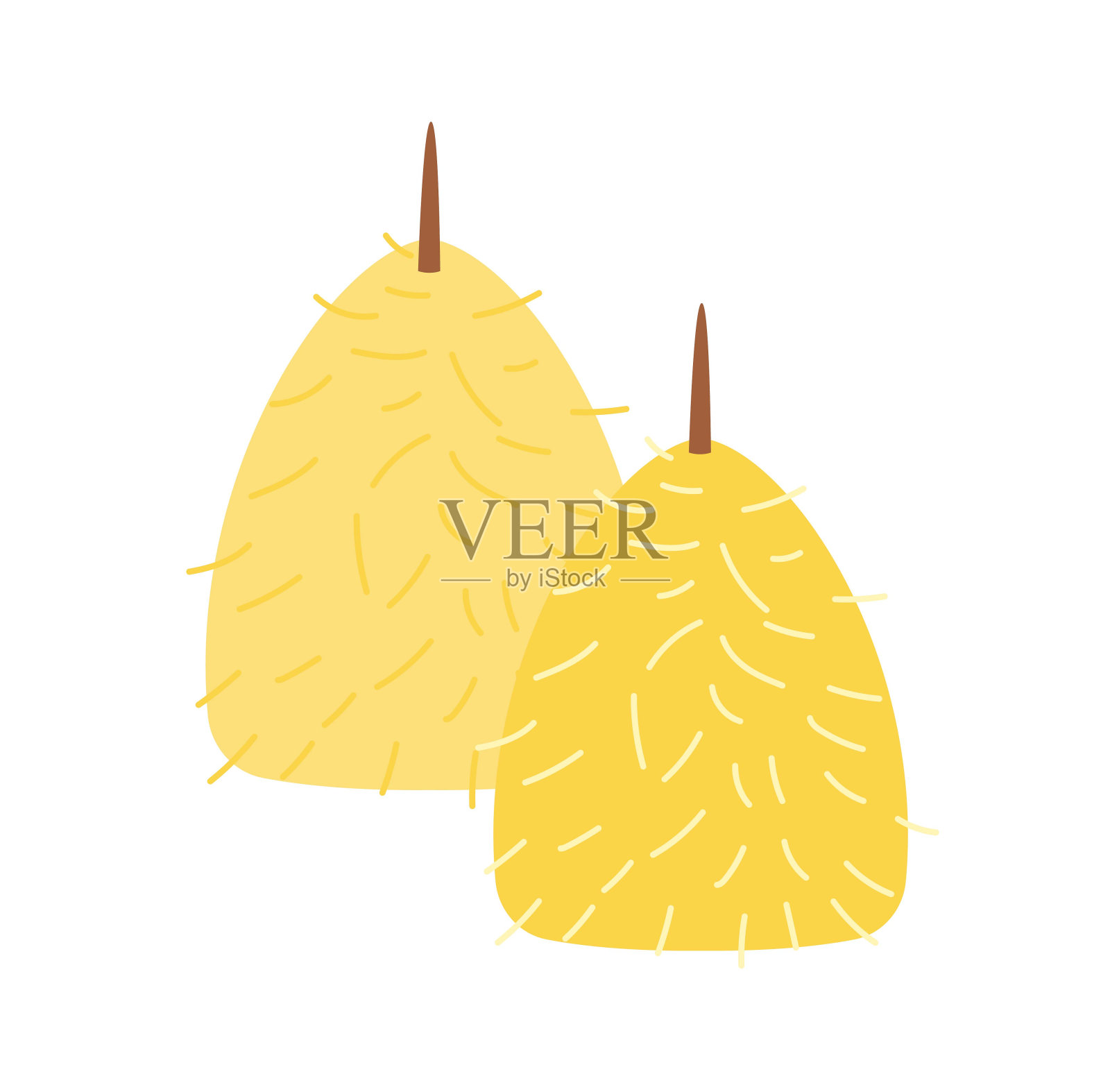 一捆干草插画图片素材