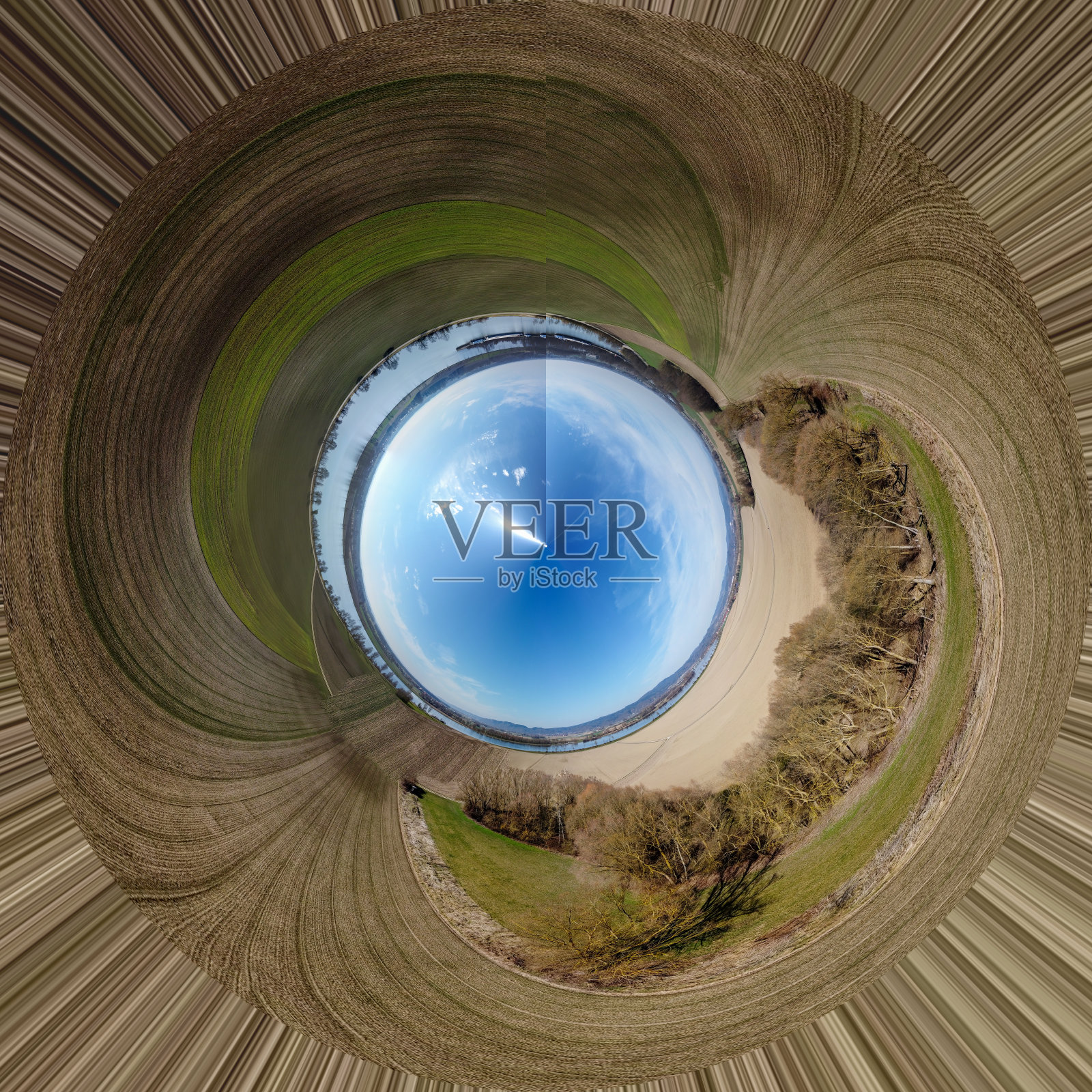 多瑙河全景照片的航拍在巴伐利亚照片摄影图片