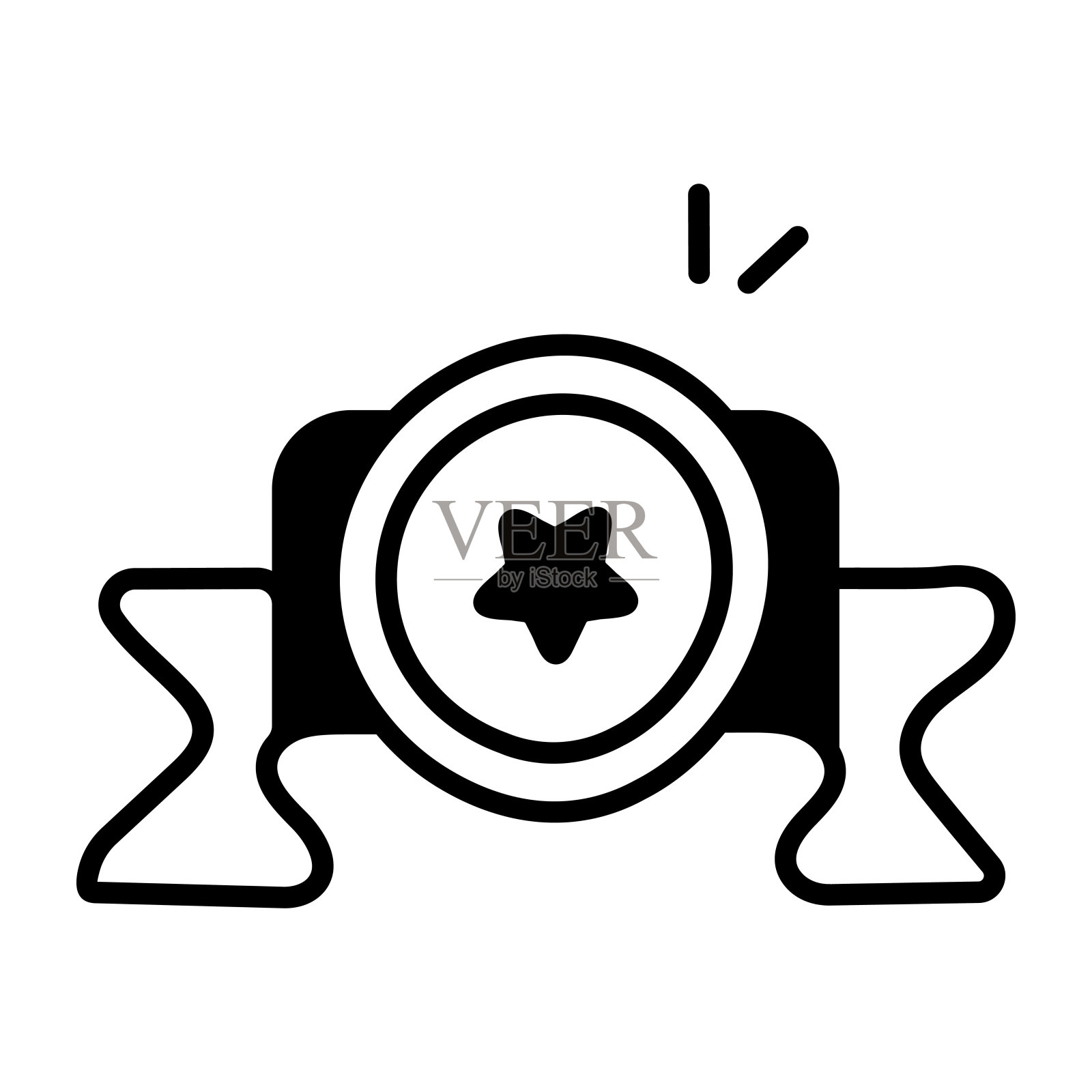 星徽章插画图片素材