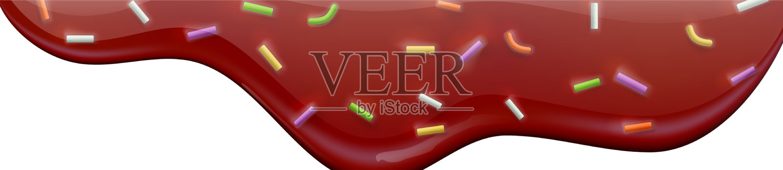 甜甜圈滴釉成分插画图片素材