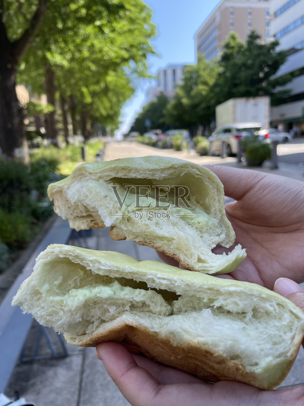 甜瓜面包照片摄影图片