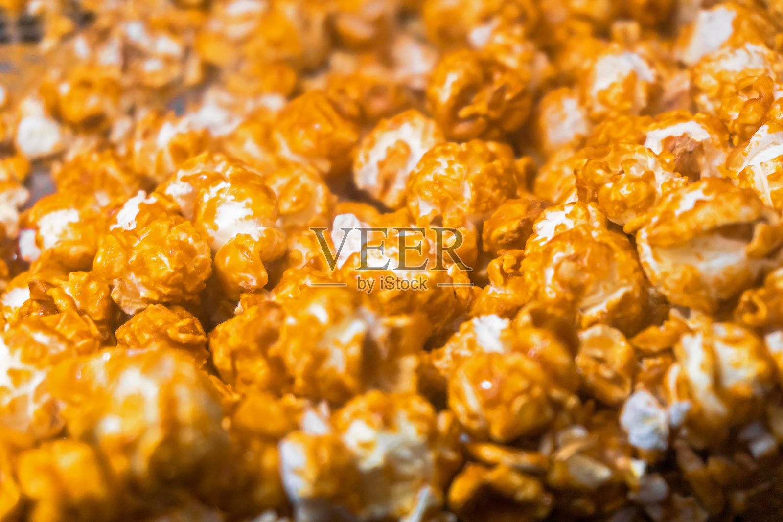 金色焦糖爆米花特写背景照片摄影图片