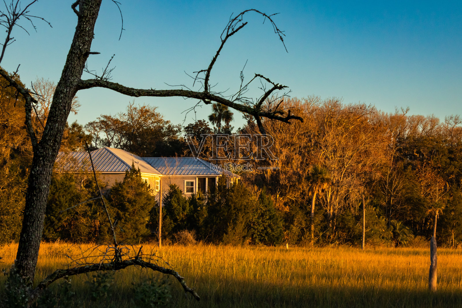 日落的景色照片摄影图片