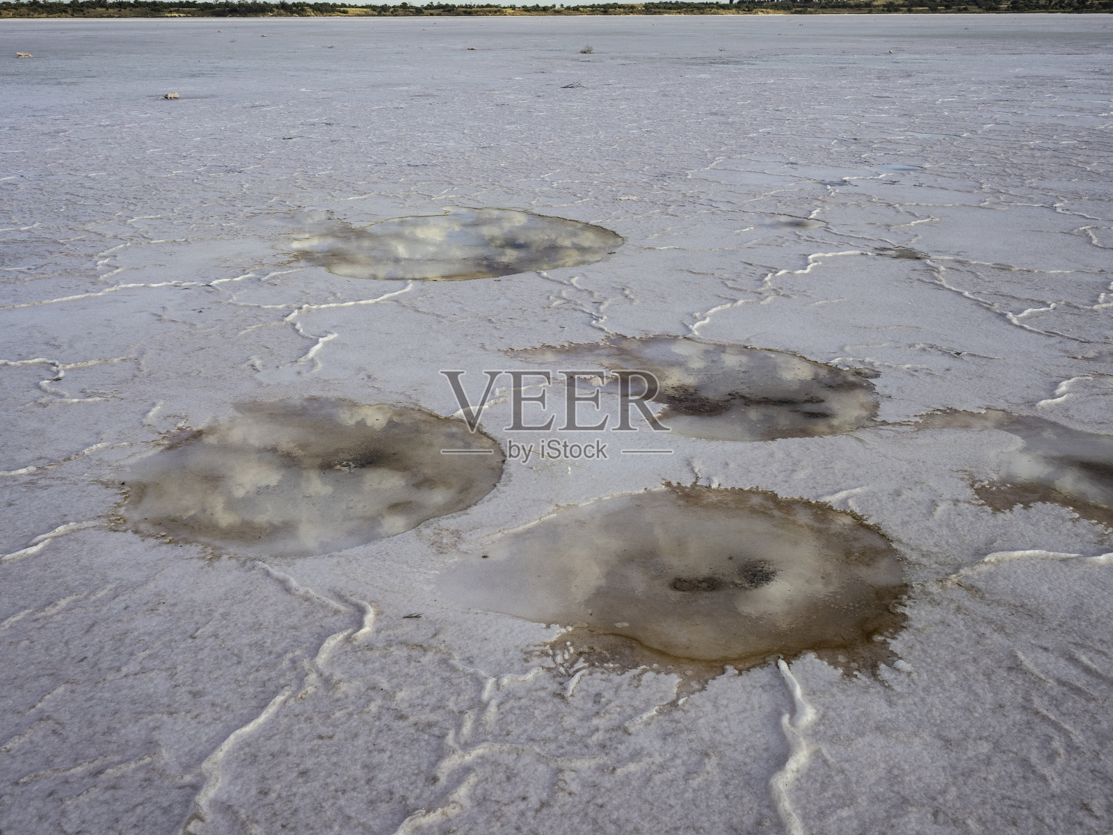 盐湖的抽象反思照片摄影图片