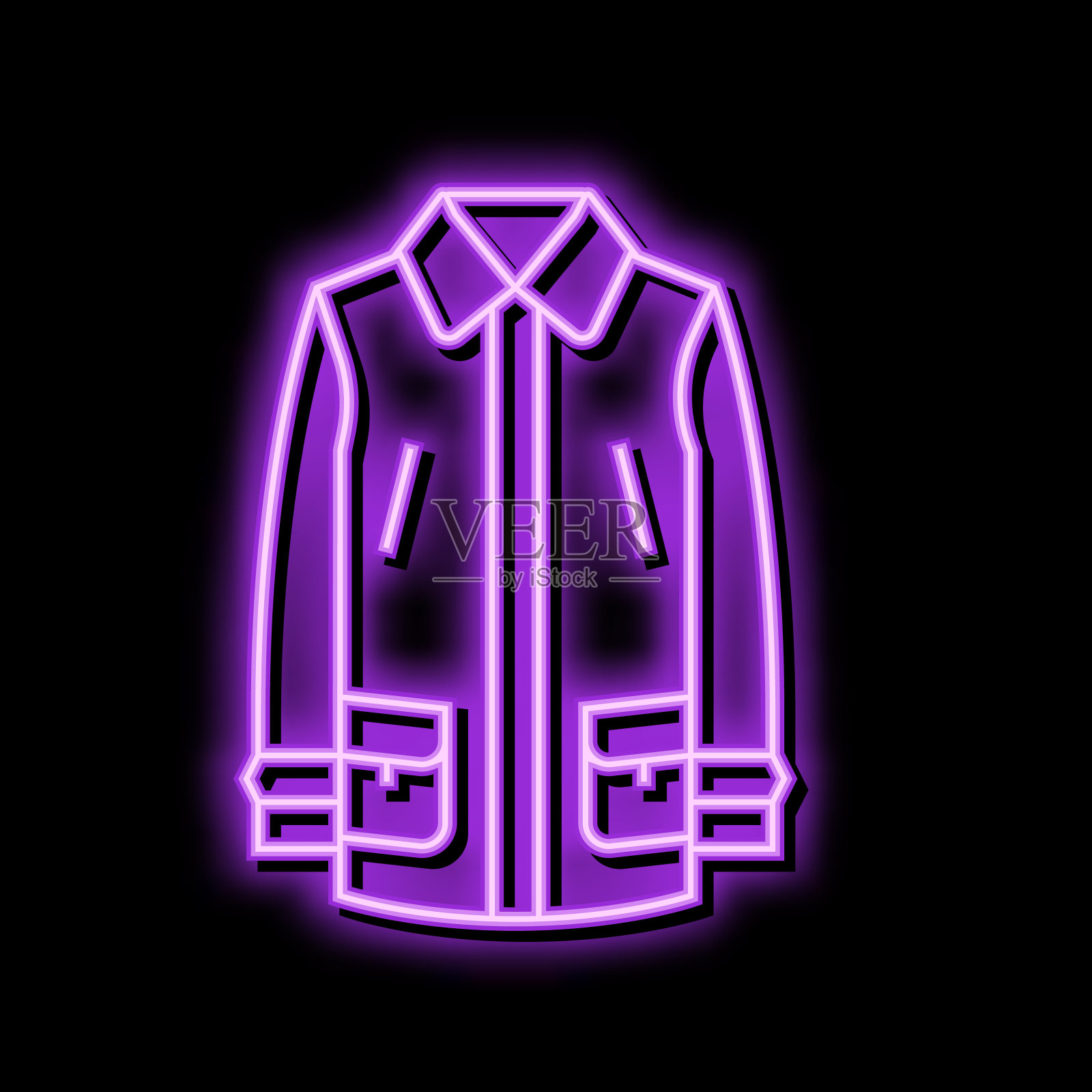 汽车外套男性颜色图标矢量插图插画图片素材