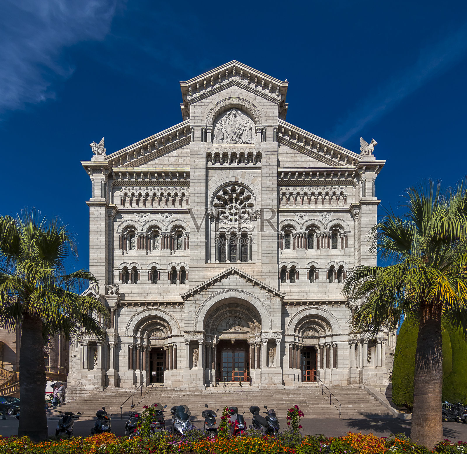 圣尼古拉斯大教堂在摩纳哥维尔,蒙特卡洛照片摄影图片