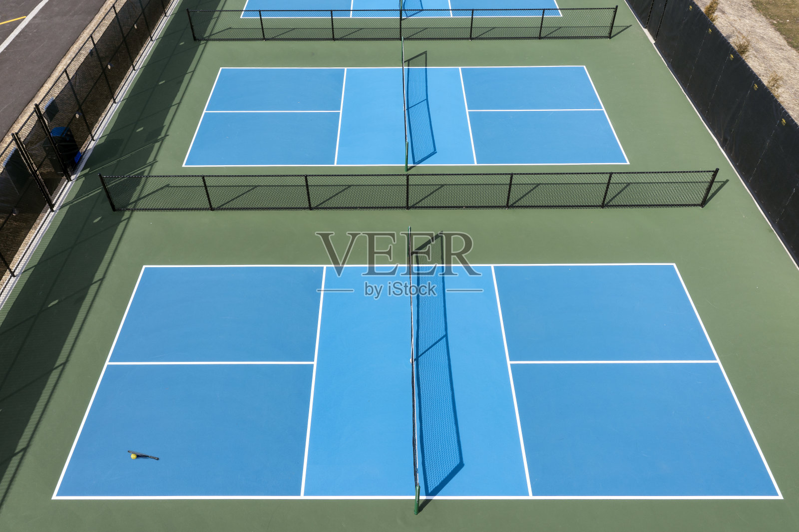 匹克球设施的鸟瞰图照片摄影图片