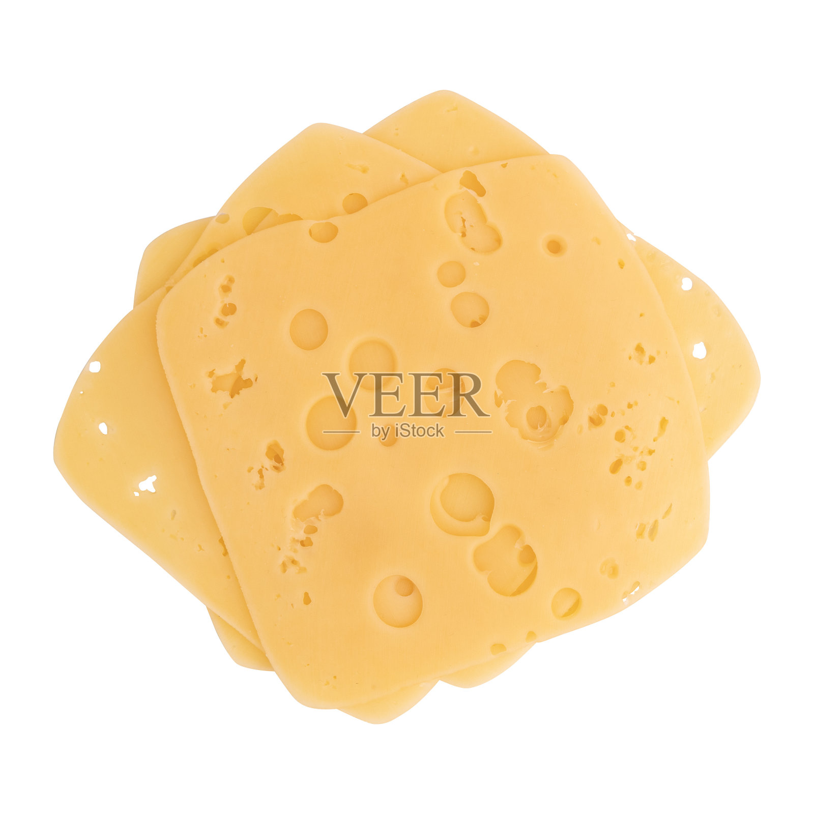 在白色背景上切成块的奶酪照片摄影图片