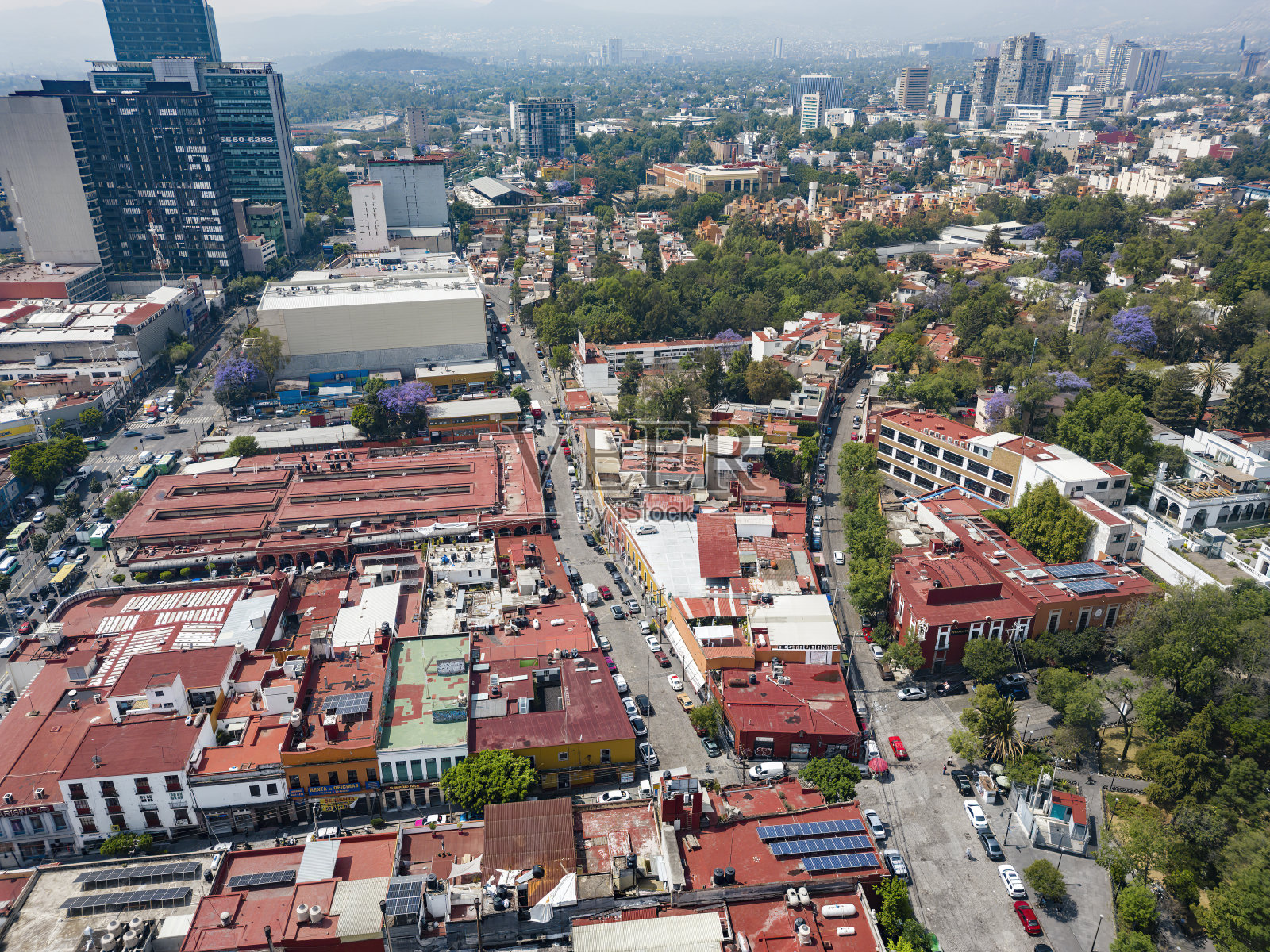 圣安吉尔附近的墨西哥城照片摄影图片
