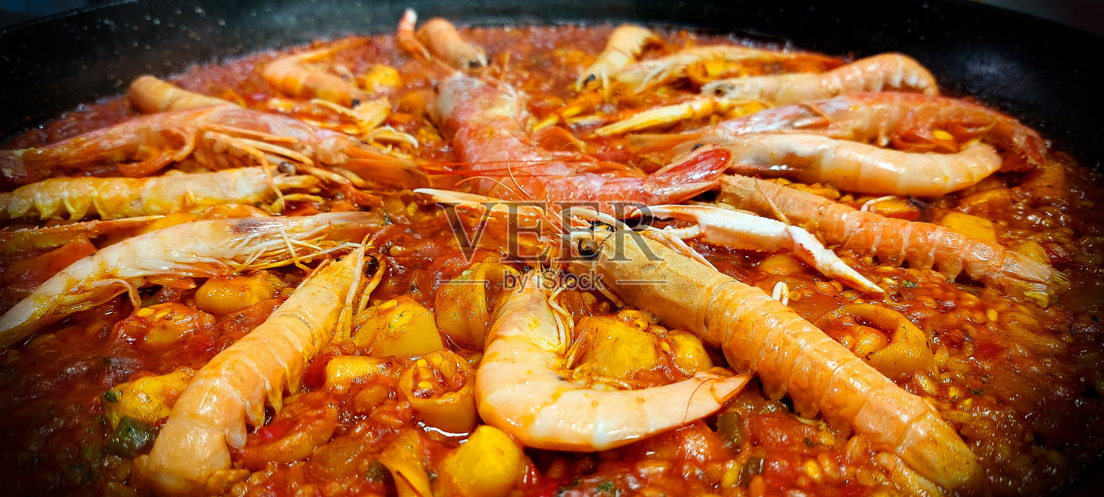 海鲜焗饭照片摄影图片