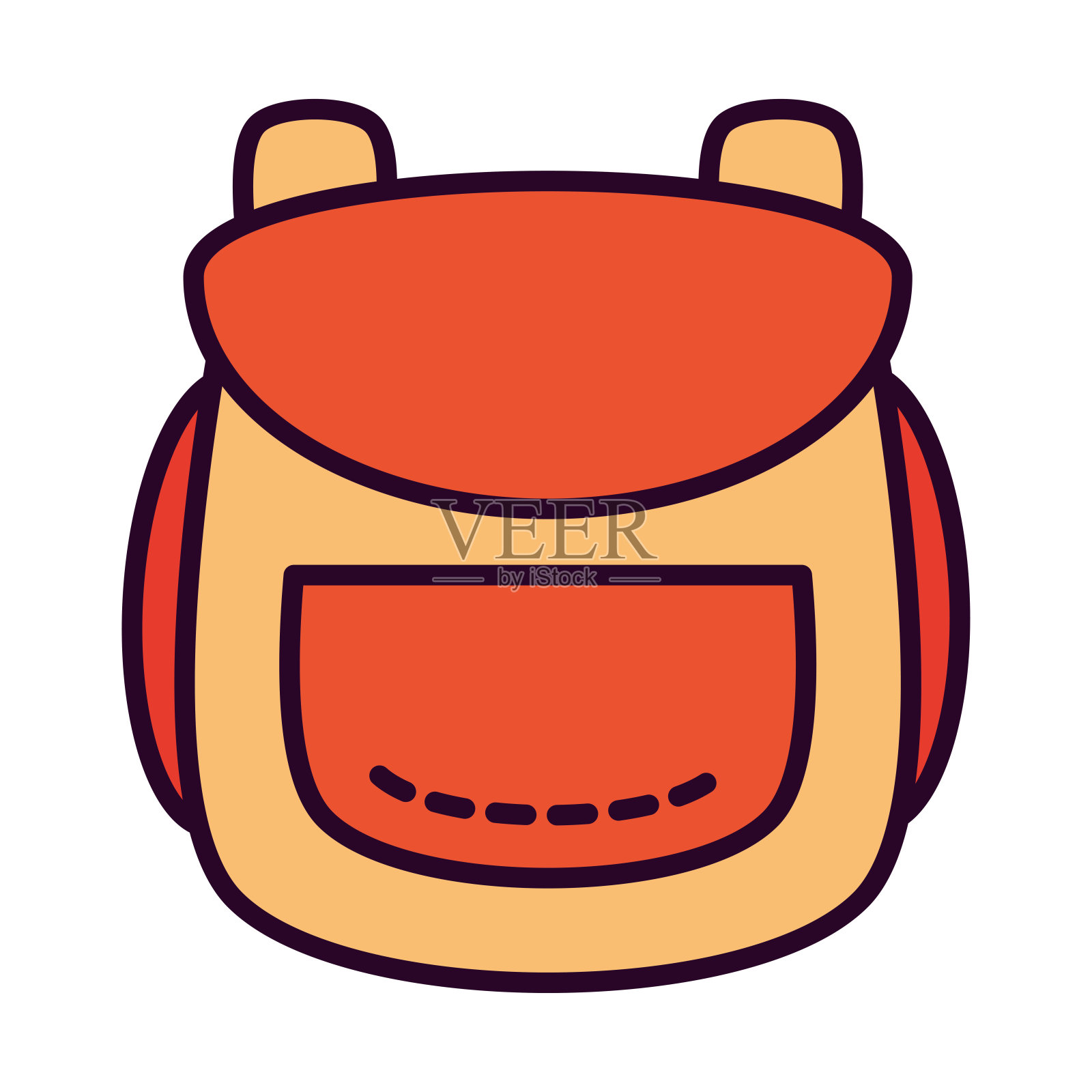 背包图标隔离插画图片素材