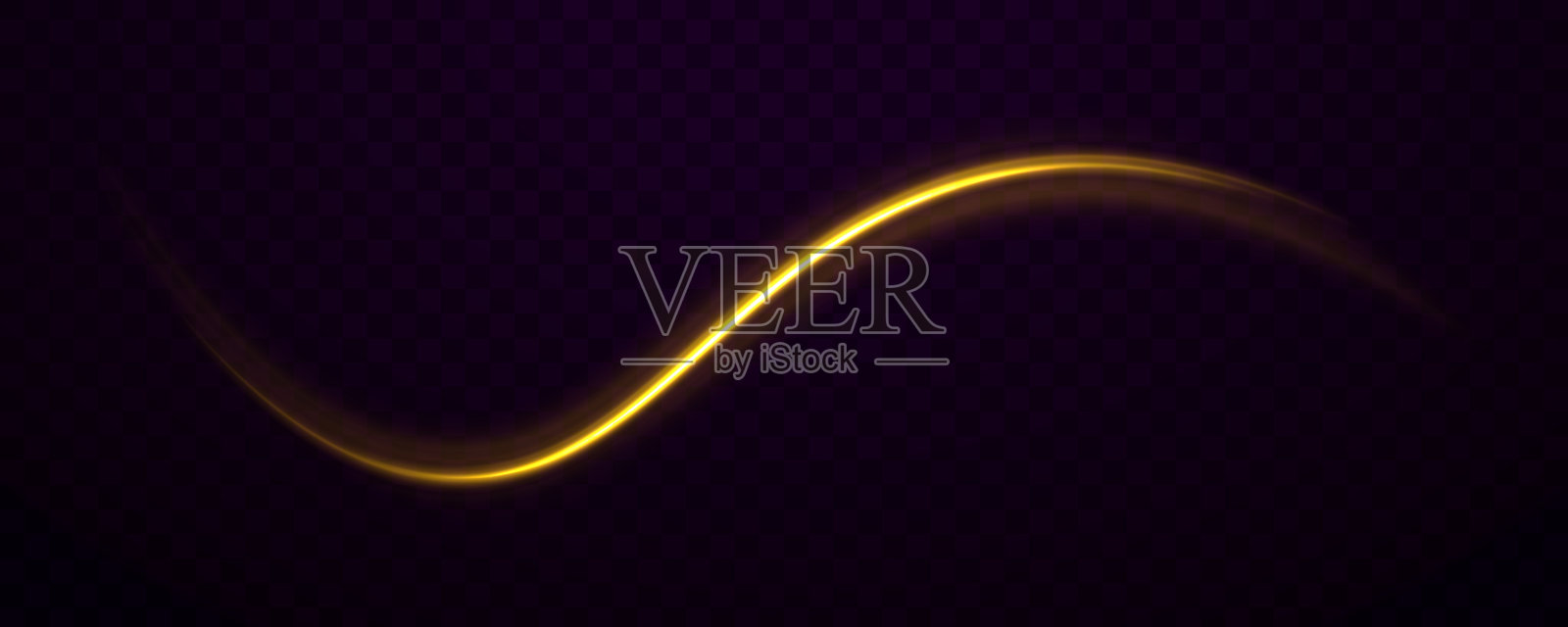 闪亮的螺旋透明发光效果。插画图片素材