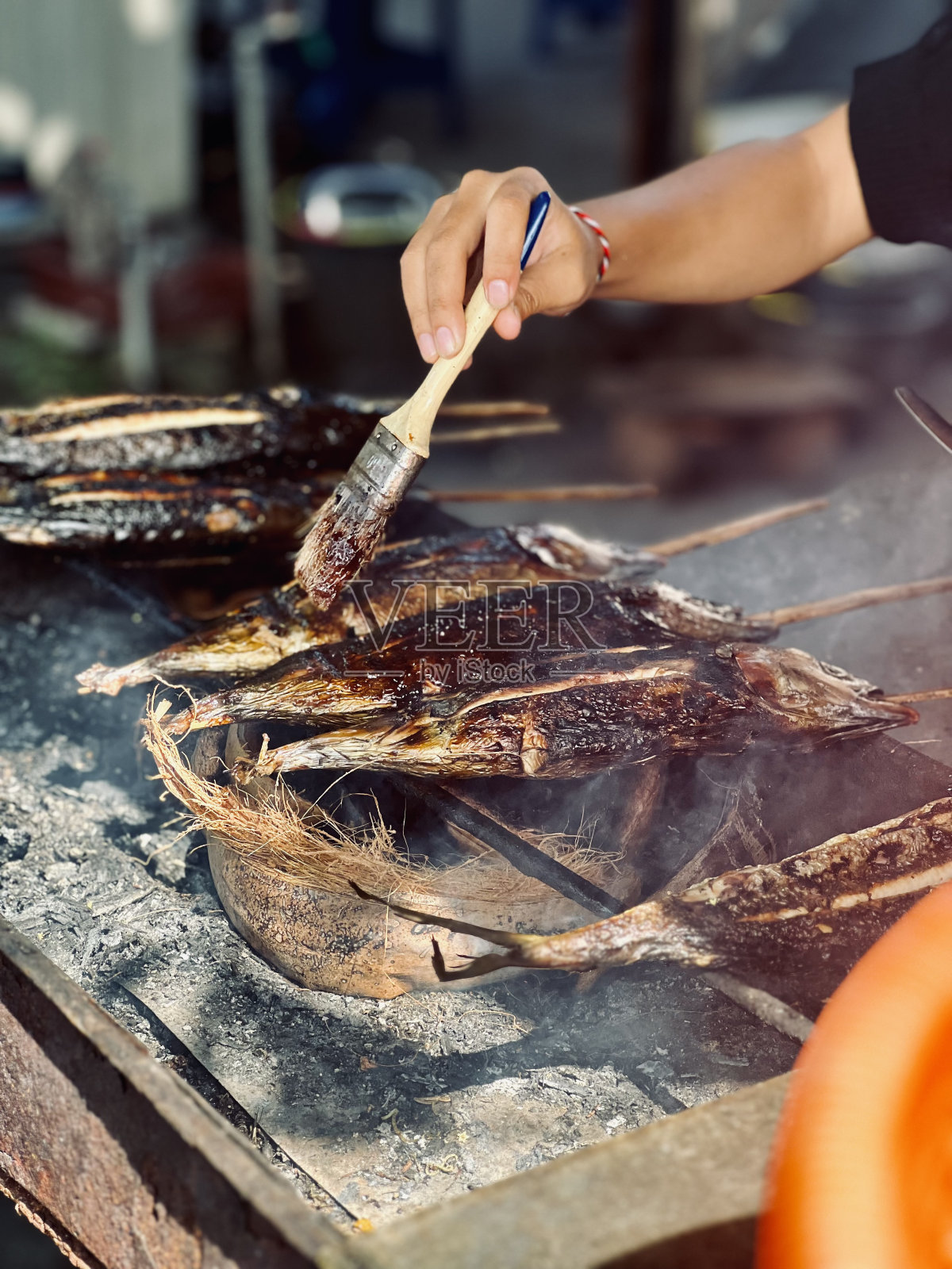 烤鲭鱼照片摄影图片