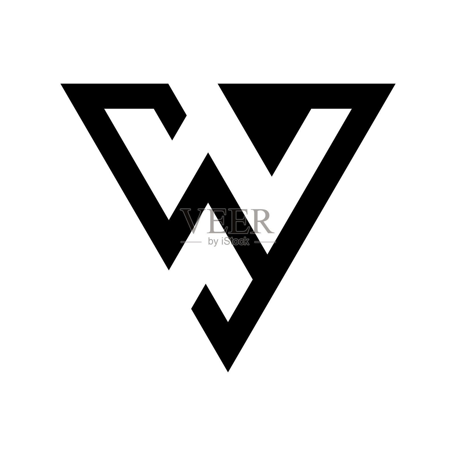 专业创新初始SV标志和VS标志。字母SV或VS简约优雅的字母组合。高级商务艺术字母符号和标志插画图片素材