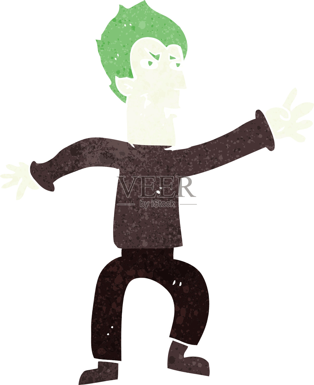 卡通吸血鬼插画图片素材