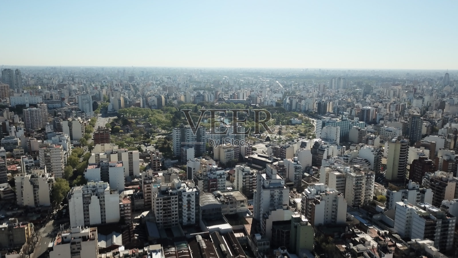 布宜诺斯艾利斯的鸟瞰图照片摄影图片