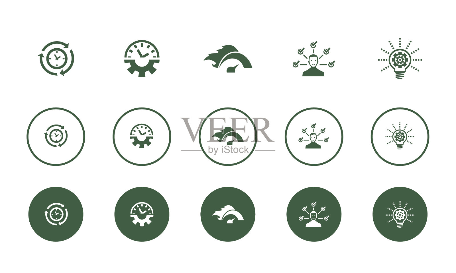 高效时间管理,快速多任务处理图标素材