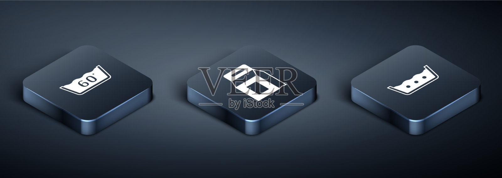 设定等温洗涤和洗衣图标素材