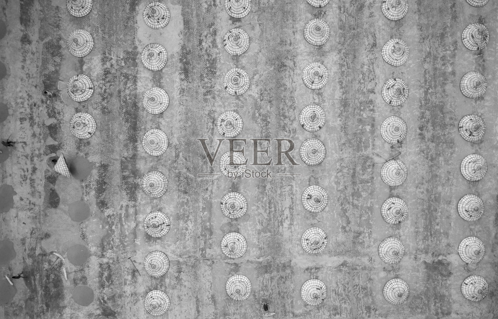 孟加拉国婆罗门巴利亚,收获期间的碾米厂鸟瞰图照片摄影图片