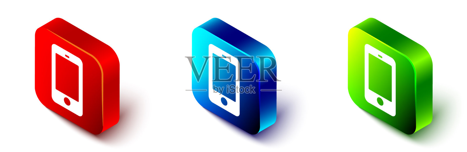 等距智能手机手机图标隔离图标素材