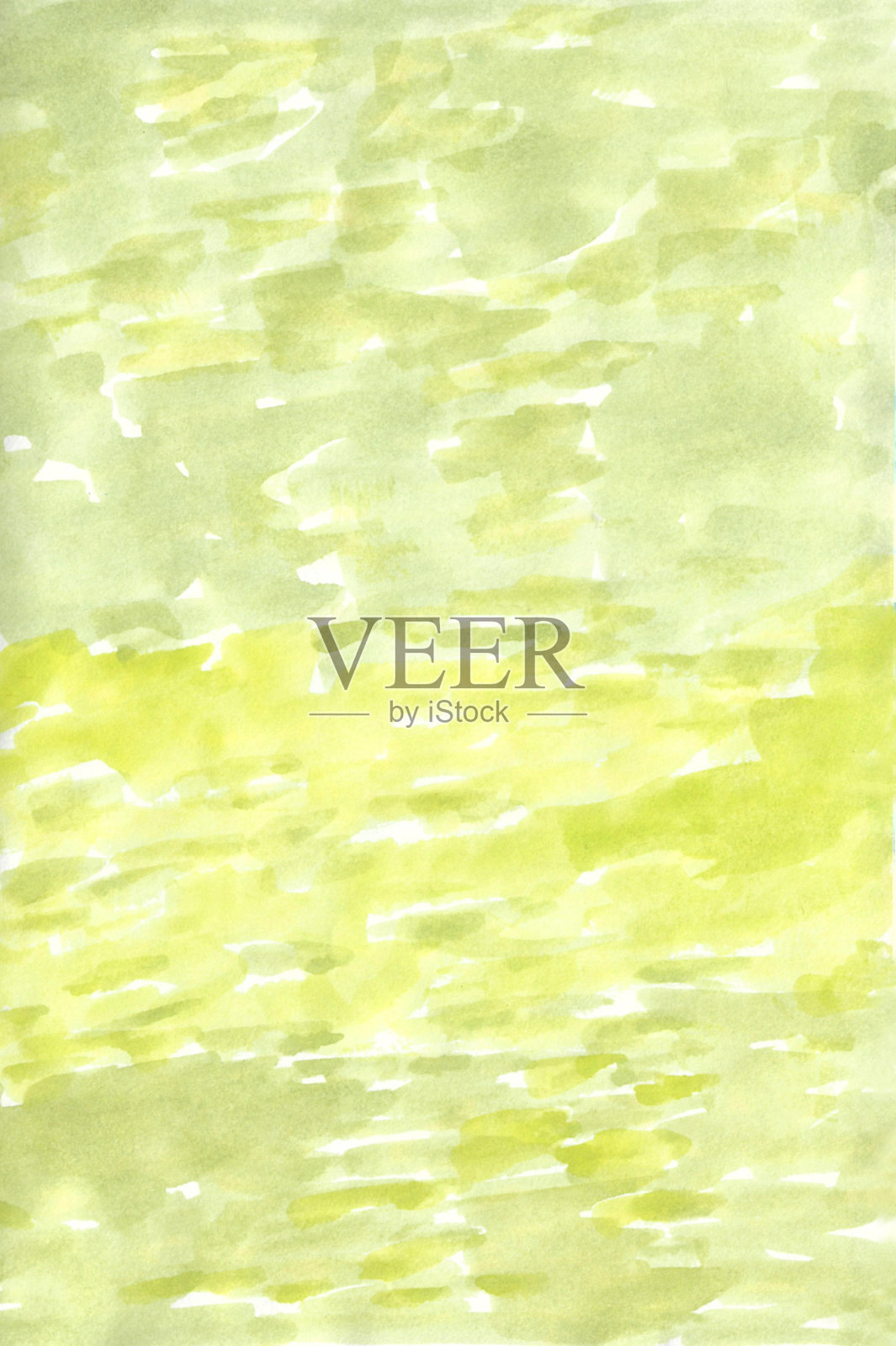 水彩画抽象背景纸。春夏季节概念。插画图片素材